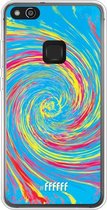 Huawei P10 Lite Hoesje Transparant TPU Case - Swirl Tie Dye #ffffff