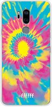 LG G7 ThinQ Hoesje Transparant TPU Case - Psychedelic Tie Dye #ffffff