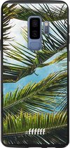 Samsung Galaxy S9 Plus Hoesje Transparant TPU Case - Palms #ffffff