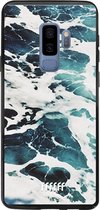 Samsung Galaxy S9 Plus Hoesje Transparant TPU Case - Waves #ffffff