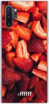 Samsung Galaxy Note 10 Plus Hoesje Transparant TPU Case - Strawberry Fields #ffffff