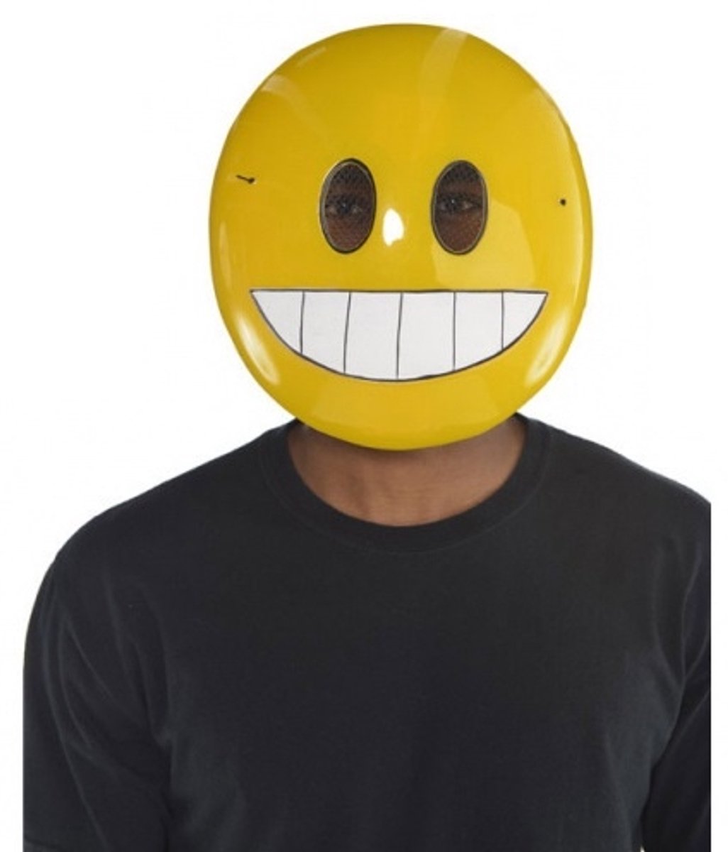 Amscan Masker Smiley Geel One-size