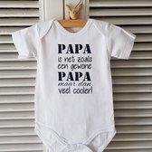 Rompertje baby tekst cadeau eerste vaderdag papa bekendmaking zwangerschap aanstaande baby jongen meisje unisex