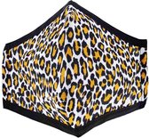 Attitude Holland Masker Inverse Leopard print Mondkapje Oranje/Wit