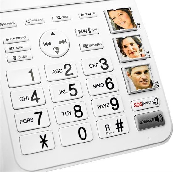 Nat gokken bus GEEMARC DECT TEL.AMPLIDECT - slechthorende - ouderen telefoon - duidelijk  in gebruik -... | bol.com