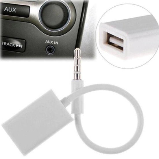 Mini Jack 3,5mm / AUX naar USB 15 cm Converter Naar USB Converter