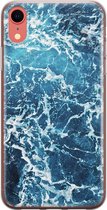 iPhone XR hoesje siliconen - Oceaan - Soft Case Telefoonhoesje - Natuur - Transparant, Blauw