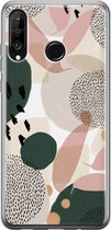 Huawei P30 Lite hoesje - Abstract print - Soft Case Telefoonhoesje - Print / Illustratie - Multi