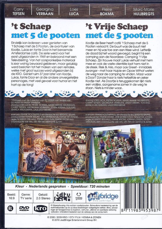 't Schaep Met De Vijf Pooten/'t Vrije Schaep Met De Vijf Pooten (DVD), Laus Steenbeke... 't Schaep Met De Vijf Pooten/'t Vrije Schaep Met De Vijf Pooten (DVD), Laus Steenbeke...