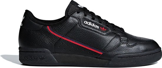 Adidas Continental 80 Men Lage sneakers - Leren Sneaker - Heren - Zwart - Maat 40⅔