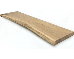 Massief eiken plank boomstam 100 x 20 cm - eikenhouten plank | bol.com