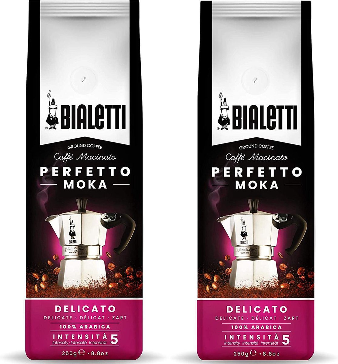 Goedkoopste Bialetti Milano gemalen koffie - 2 x 250 gram