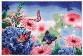Diamond Painting Vlinders en bloemen 40x60 cm
