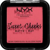 NYX Professional Makeup Sweet Cheeks Creamy Powder Blush Matte - Day Dream - Blush - 5 gr