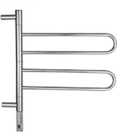 Quality Heating Elektrische Handdoekradiator UR-05 - 60 x 58 cm - Mirror Polish