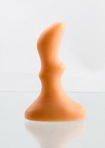 Anale Buttplug - Kleine Ripple Plug - Voorspel - Elastisch - Oranje