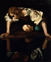 Michelangelo Merisi da Caravaggio, Narcissus, 1597-1599 op aluminium, 30 X 45 CM