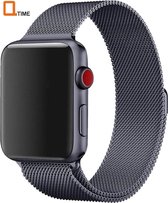 Milanese Loop Armband Voor Apple Watch 38/40 MM Iwatch Metalen Milanees Horloge Band – Grijs Let op: smartwatch wordt niet meegeleverd, alleen het bandje!