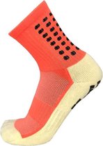 Grips chaussettes football orange - chaussettes de sport - grip - taille unique - anti ampoules - compression - amélioration des performances - tennis - course à pied - handball - sport - fitness