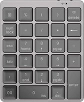 Bluetooth numeriek toetsenbord N960 - 28 toetsen, draadloos met 28 toetsen numeriek keyboard voor iMac, MacBook, desktop en Bluetooth-apparaten