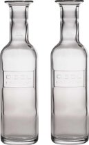 4x Glazen water karaffen van 500 ml Optima- Sapkannen/waterkannen/schenkkannen