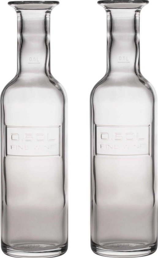 Carafe à eau en verre taillé à l'or 1 500 ml