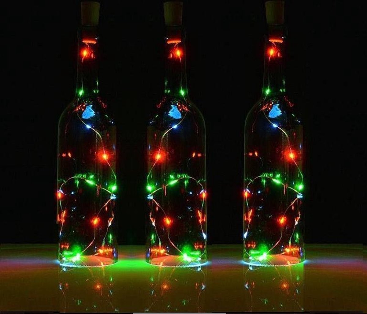 Bouchon de bouteille, avec lumière LED blanche chaude