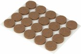 Metaltex Meubeldop 1,7 Vilt Bruin 20 Stuks