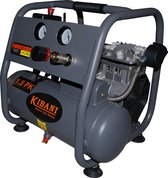 Bol.com Kibani super stille compressor 6 liter – olievrij – 8 BAR – 63 dB – Super Silent - Low Noise - Compressoren - 6L aanbieding
