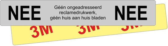 CombiCraft No No sign Argent Acrylique - 120x20mm