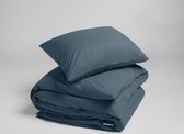 Yumeko dekbedovertrek percal blauw 240x220 met 2 kussenslopen 60x70  - Bio, eco & fairtrade