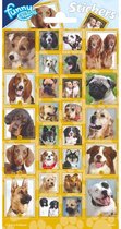 Funny Stickerset Dogs Junior Papier Geel 26 Stuks