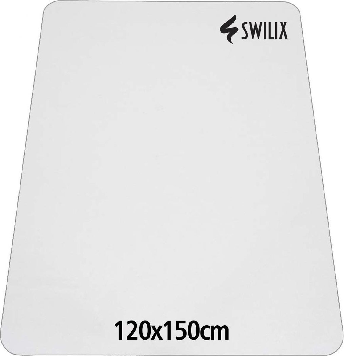 Swilix Vloerbeschermer - Bureaustoelmat PVC - Voor Harde Vloeren - 120x150cm - Transparant