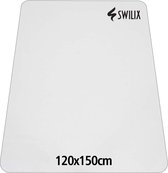 Swilix ® Vloerbeschermer - Bureaustoelmat PVC - Voor Harde Vloeren - 120x150cm - Transparant