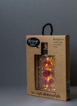Messagelights - Liefde met verlichting op batterijen in een flesje briefkaart