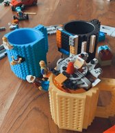 Build on Brick mug Blauw + zakje Bricks