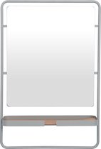 GRIJZE WANDSPIEGEL MET REKJE – DESIGNBITE