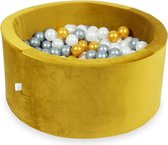 Ballenbak - 300 ballen - rond - goud, multicolour - 90x40cm