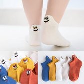 Smiling Socks® Kindersokken 5 Paar - Grappige Sokken - 32-35 (7-9 Jaar) - Giftbox - Kids - Katoen - Unisex - Enkelsokken - Baby sokken - Kids sokken