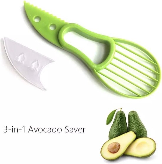 3-1 Avocado snijder - Avocado mes - Avocado Pit Verwijderen - Avocadosnijder - Groen