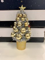 Sapin de Noël avec boules - hauteur 19,5 cm - Déco de Noël - Déco de Noël - Déco de saison