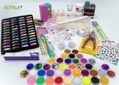 Acrylnagels Starters Pakket Medium | 123 delig | 92 Colors | Acryl Nagels set | Acryl Starter Kit | Nail Art Pakket | 500 Franse Nageltips | Manicure Set voor Nail Art Kit | Nagel