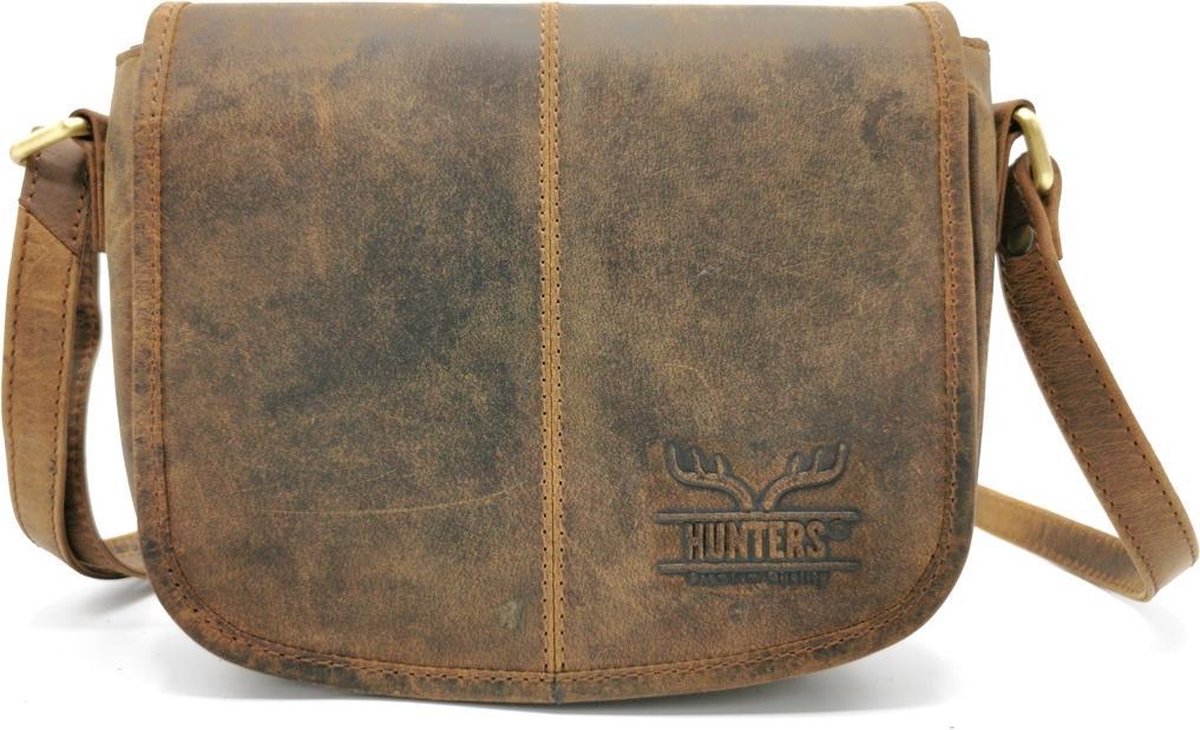Hunters Leren Zadeltas Buffelleer