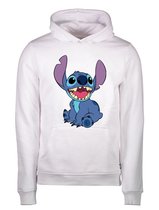 DISNEY STITCH HOODIE/TRUI WIT UNISEX GILDAN SMALL