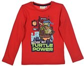 Teenage Mutant Ninja Turtles - Longsleeve - Rood - 128 cm - 8 jaar - 100% katoen
