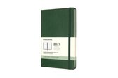 Moleskine 12 Maanden Agenda - 2021 - Wekelijks - Large (13x21 cm) - Myrtle Green - Harde Kaft