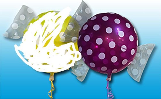 BALLONS DE BONBONS VIOLET 1PCS