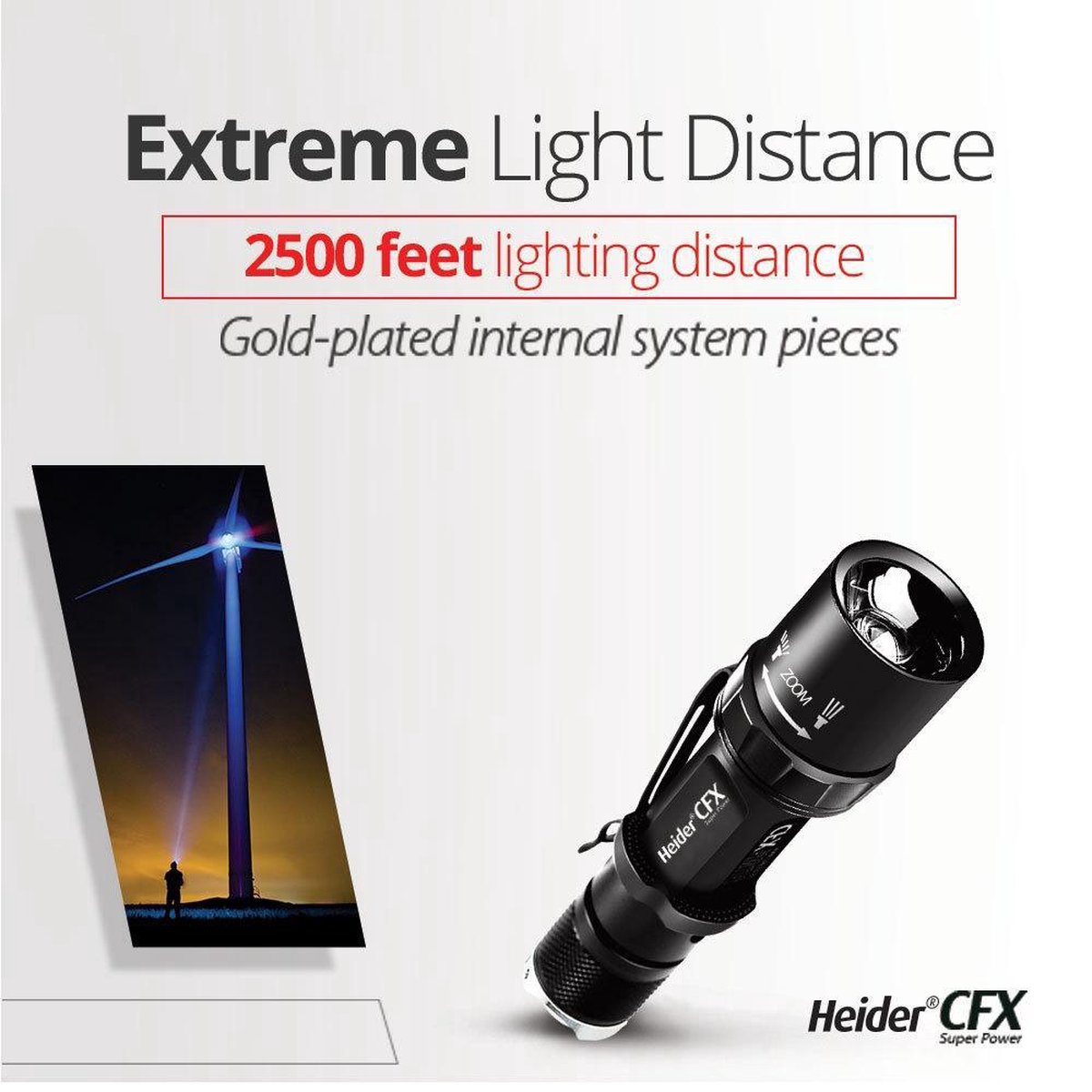 Heider CFX Super Power Portable oplaadbare - CREE LED nieuwe -... | bol.com