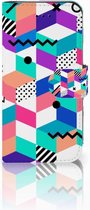 Bookcase iPhone SE (2020/2022) | 7 | 8 Hoesje Design Blocks Colorful