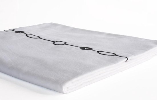 Ovaal tafelkleed wit met borduur (300x165cm) | bol.com